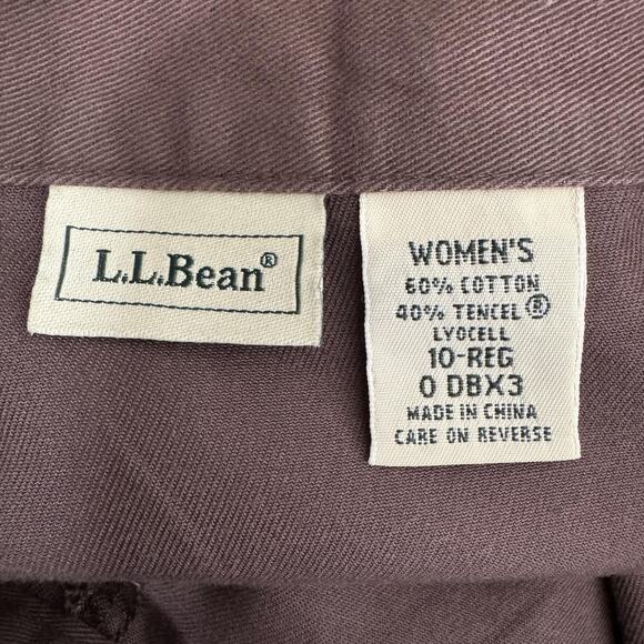 L.L.Bean Skirt Womens 10 Brown A-Line Midi Twill Tencel Lyocell NEW Modest - Picture 4 of 8